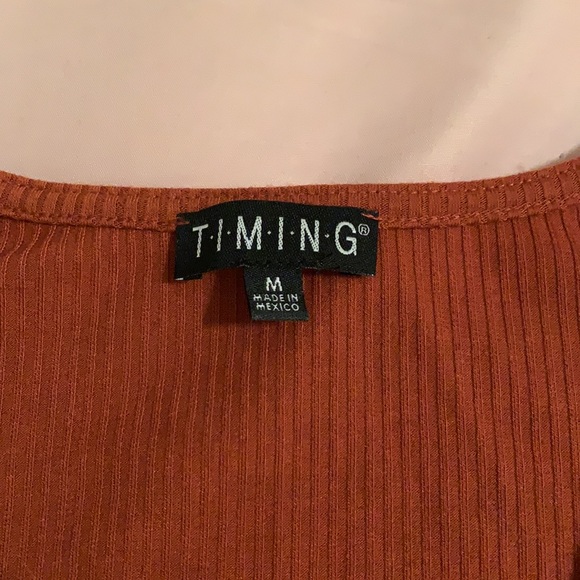 Orange tie crop top - Picture 2 of 3